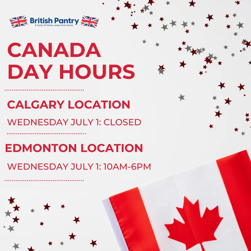 British Pantry Canada Day hours graphic