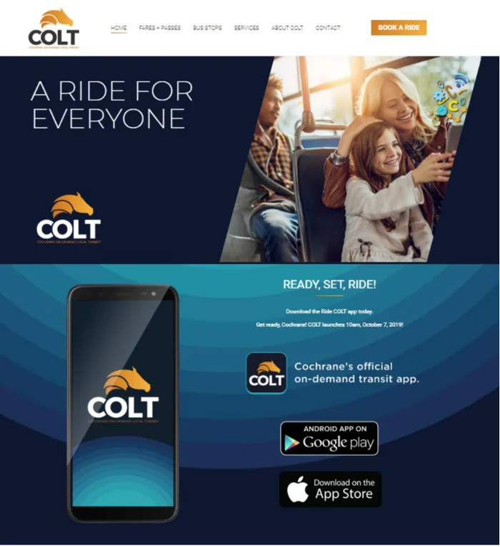 COLT A Ride for Everyone advertisement