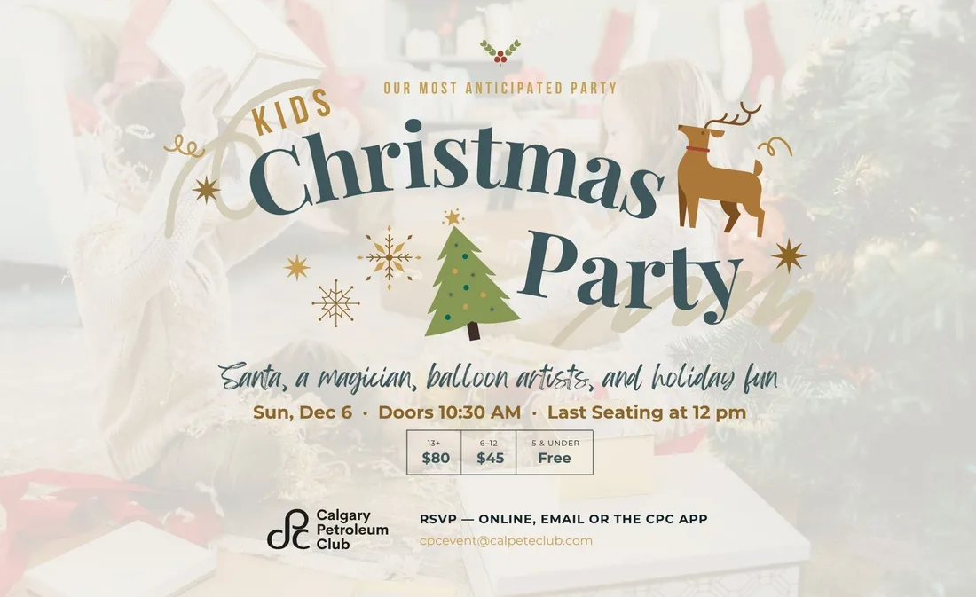 Kids Christmas Party event ad
