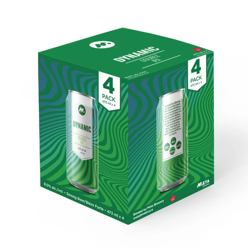 Dynamic DIPA four-pack carton